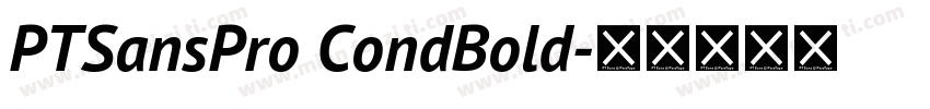 PTSansPro CondBold字体转换